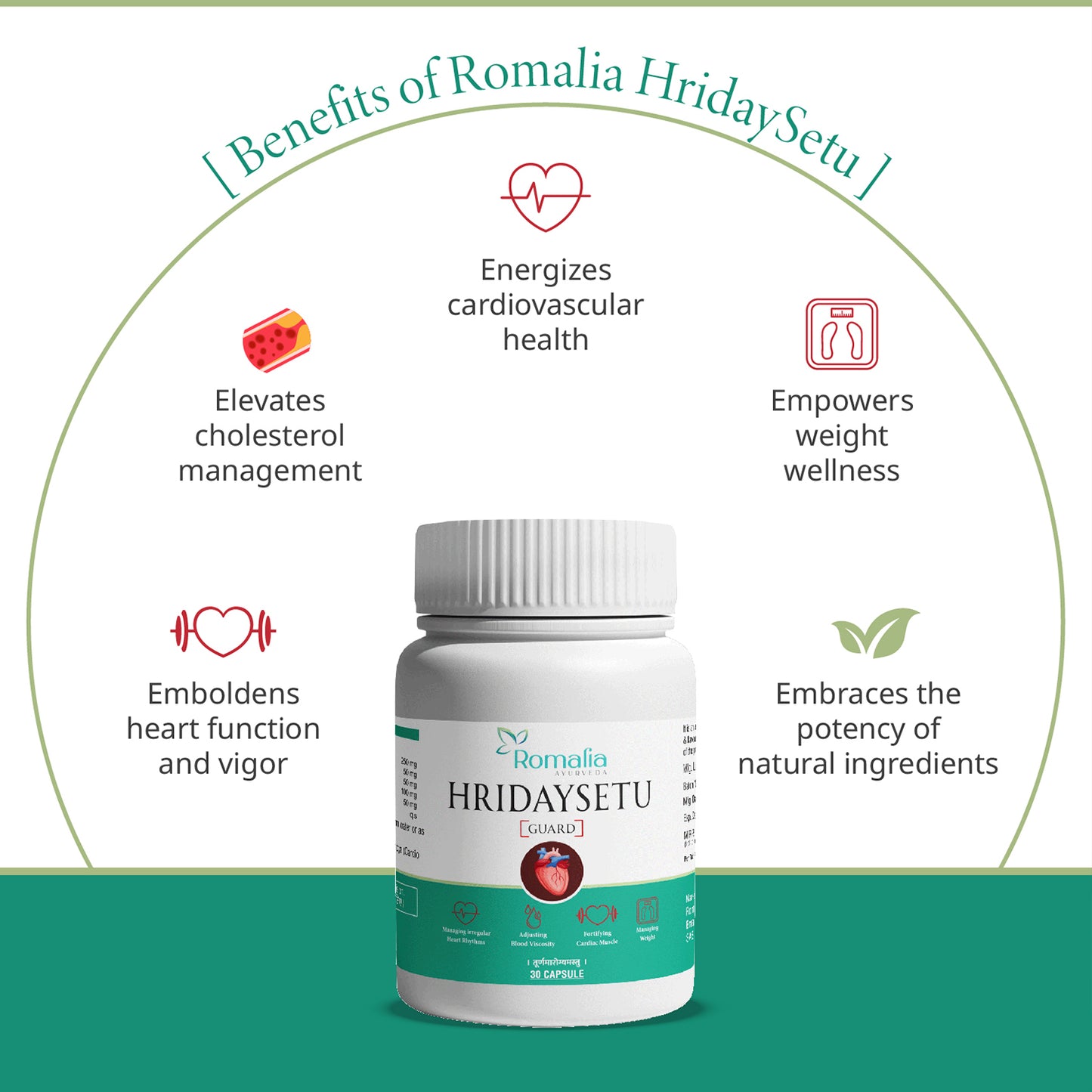 Ayurveda Heart Care  Hriday Setu Capsule