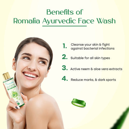 Ayurveda Neem-Aloe Vera-Tulsi Face Wash