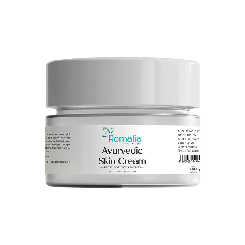 Skin Botanical Ayurvedic Face Cream with UV Protection - Romalia Ayurveda