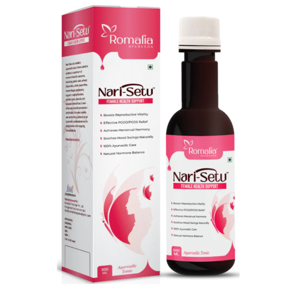 Nari Setu Ayurvedic Syrup Bottle –Ayurvedic medicine for pcod, pcos Front View