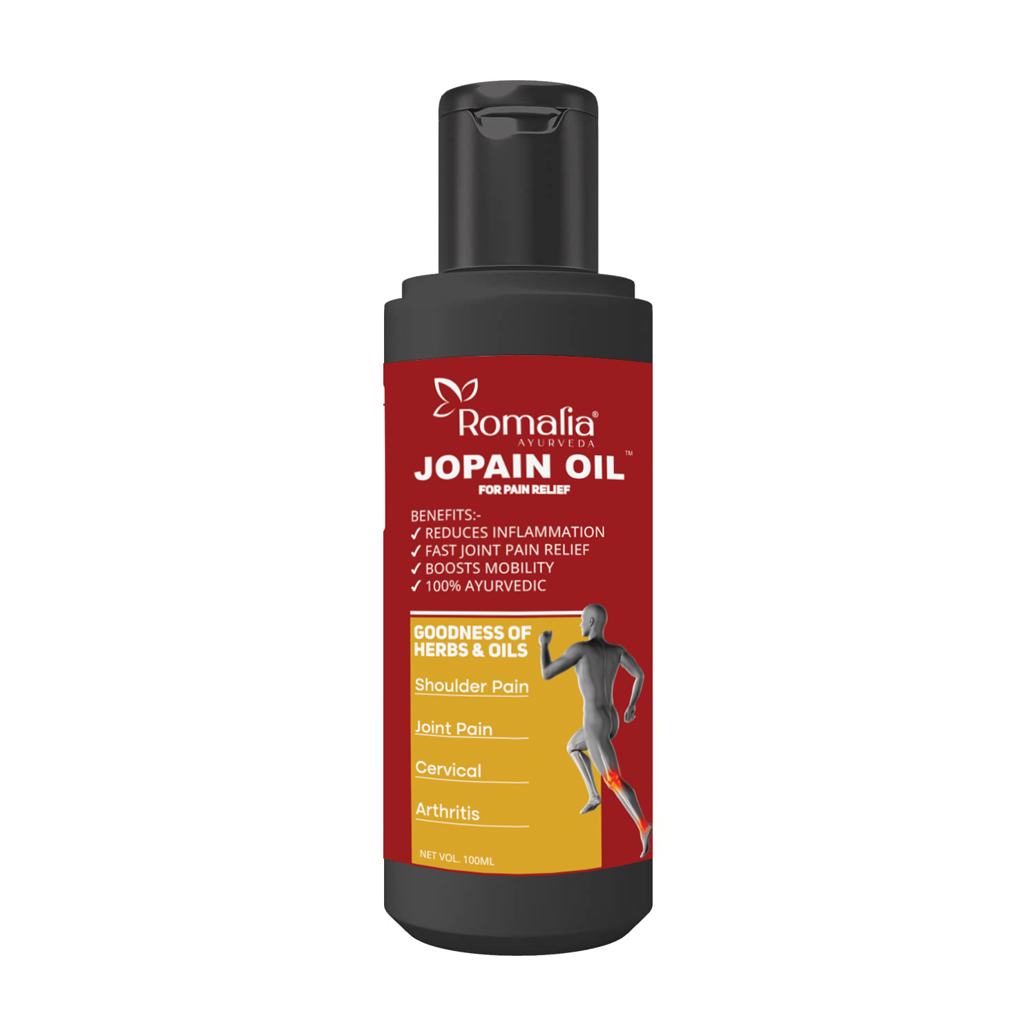 Ayurvedic Pain Relief Oil – Jopain Oil 100ml for Joints and Muscles